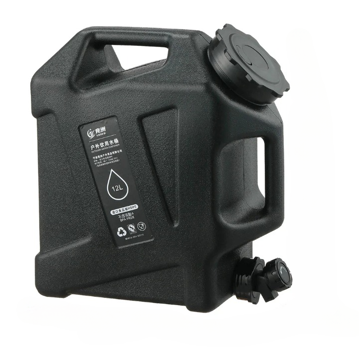 Portable 12L Water Container - AquaTrek-Black-Nora Luxe