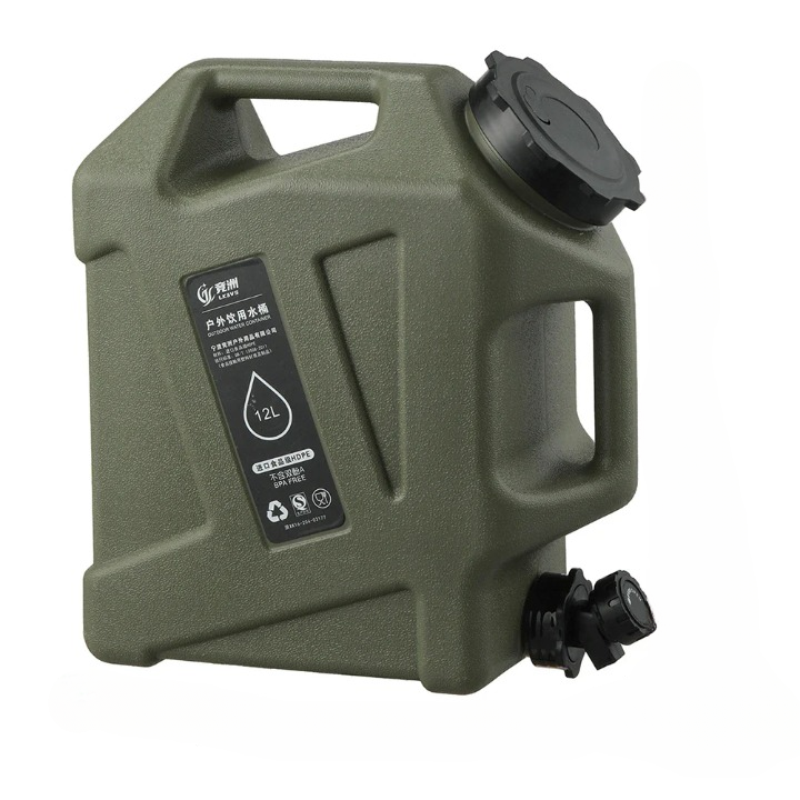 Portable 12L Water Container - AquaTrek-Green-Nora Luxe