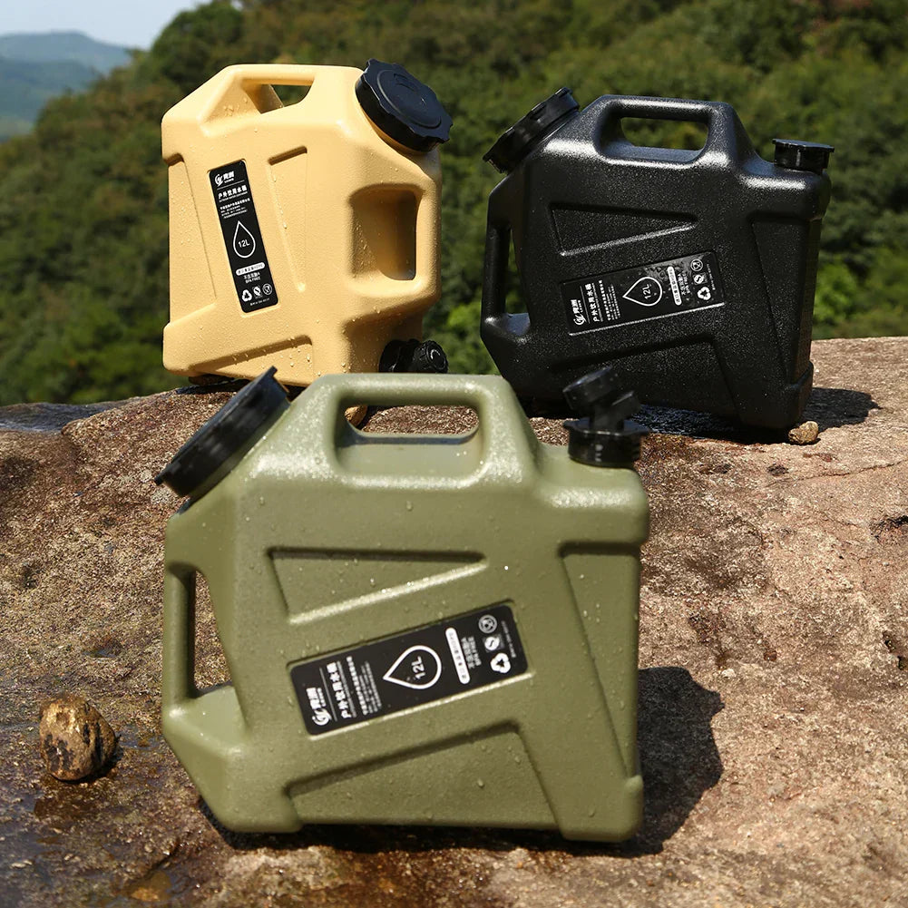 Portable 12L Water Container - AquaTrek-Khaki-Nora Luxe