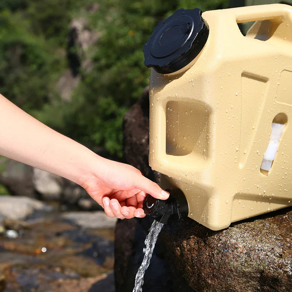 Portable 12L Water Container - AquaTrek-Khaki-Nora Luxe