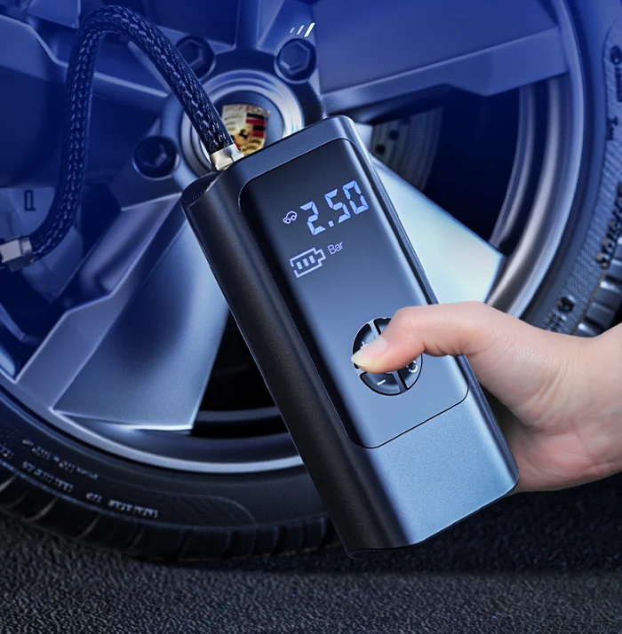 Portable Air Compressor with Dual Power – VoltAir-Nora Luxe