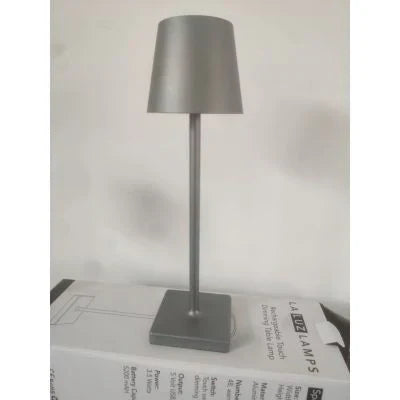 Portable Dimmable LED Table Lamp - LumiAura-Silver-Nora Luxe