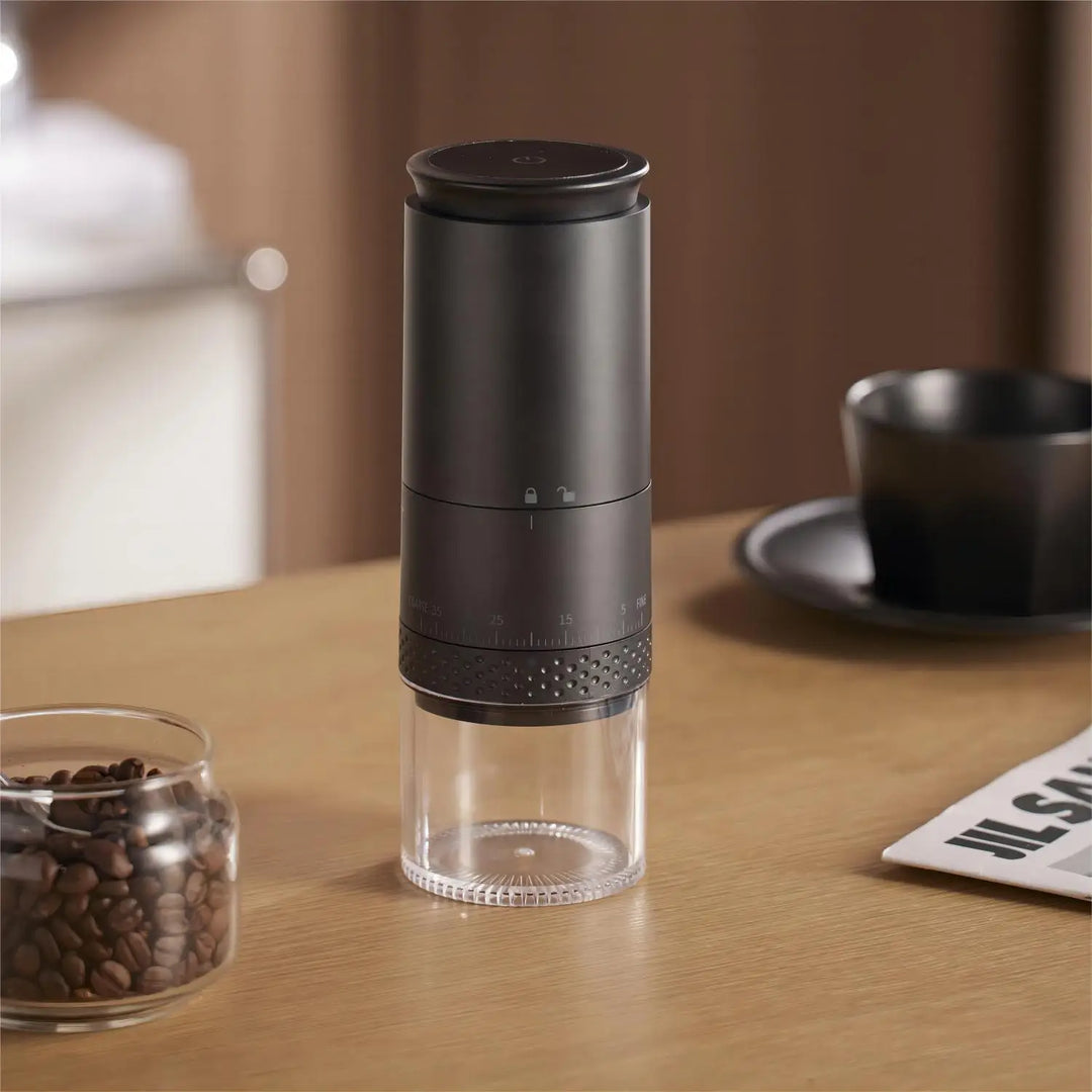Portable Electric Coffee Grinder - BeanBuddy-Black-Nora Luxe