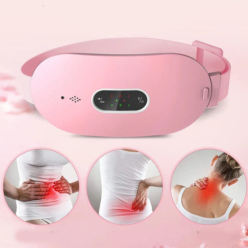 Portable Electric Massage and Heating Cushion - Womon-Pink-Nora Luxe