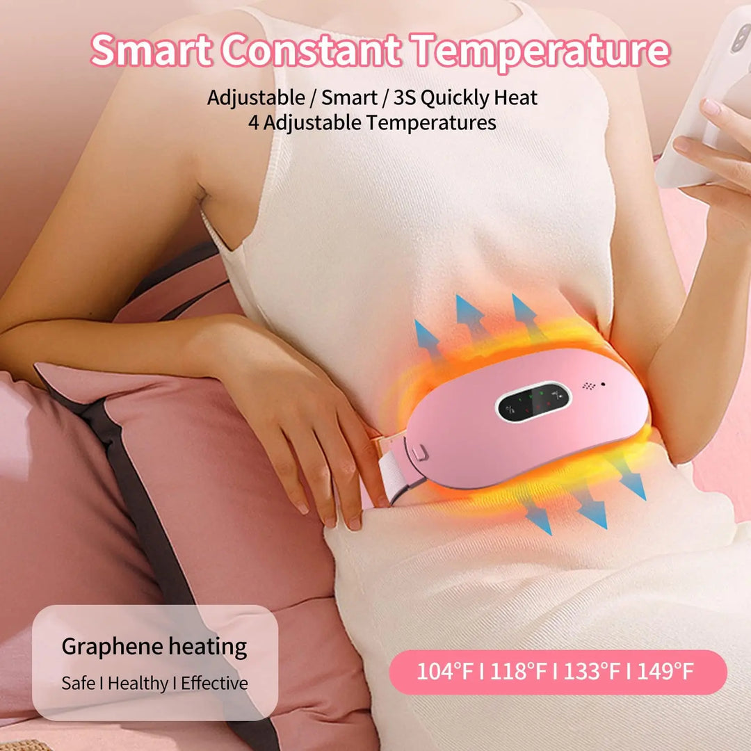Portable Electric Massage and Heating Cushion - Womon-Pink-Nora Luxe