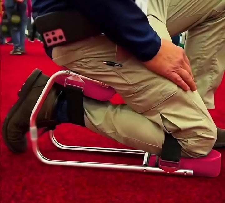 Portable Garden Kneeler and Stool - GardenEase Duo-Black-Nora Luxe