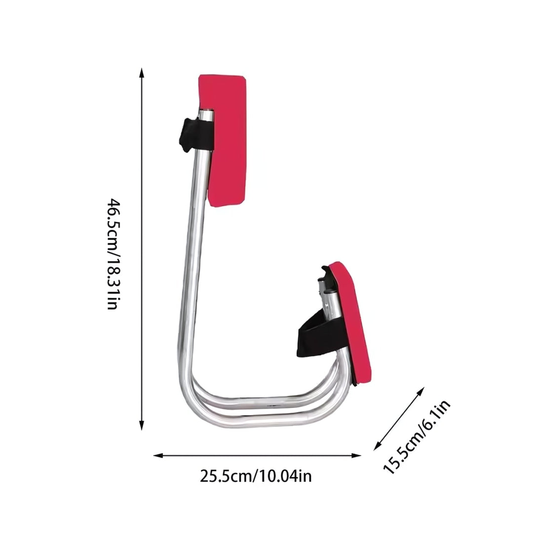 Portable Garden Kneeler and Stool - GardenEase Duo-Black Red-Nora Luxe