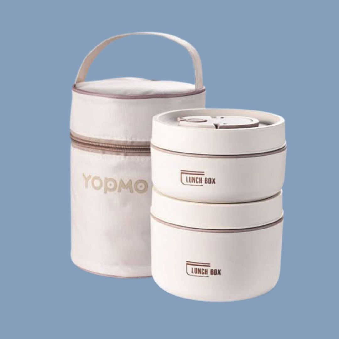 Portable Insulated Meal Container Set - LunchMate-White-2 dozen + bag + FREE cutlery set-Nora Luxe