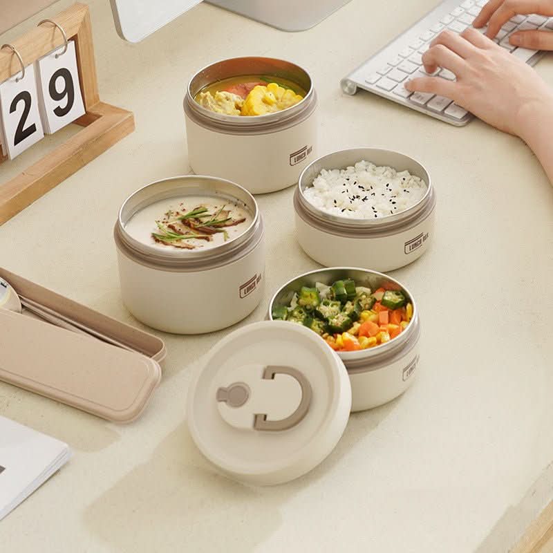 Portable Insulated Meal Container Set - LunchMate-White-2 dozen + bag + FREE cutlery set-Nora Luxe