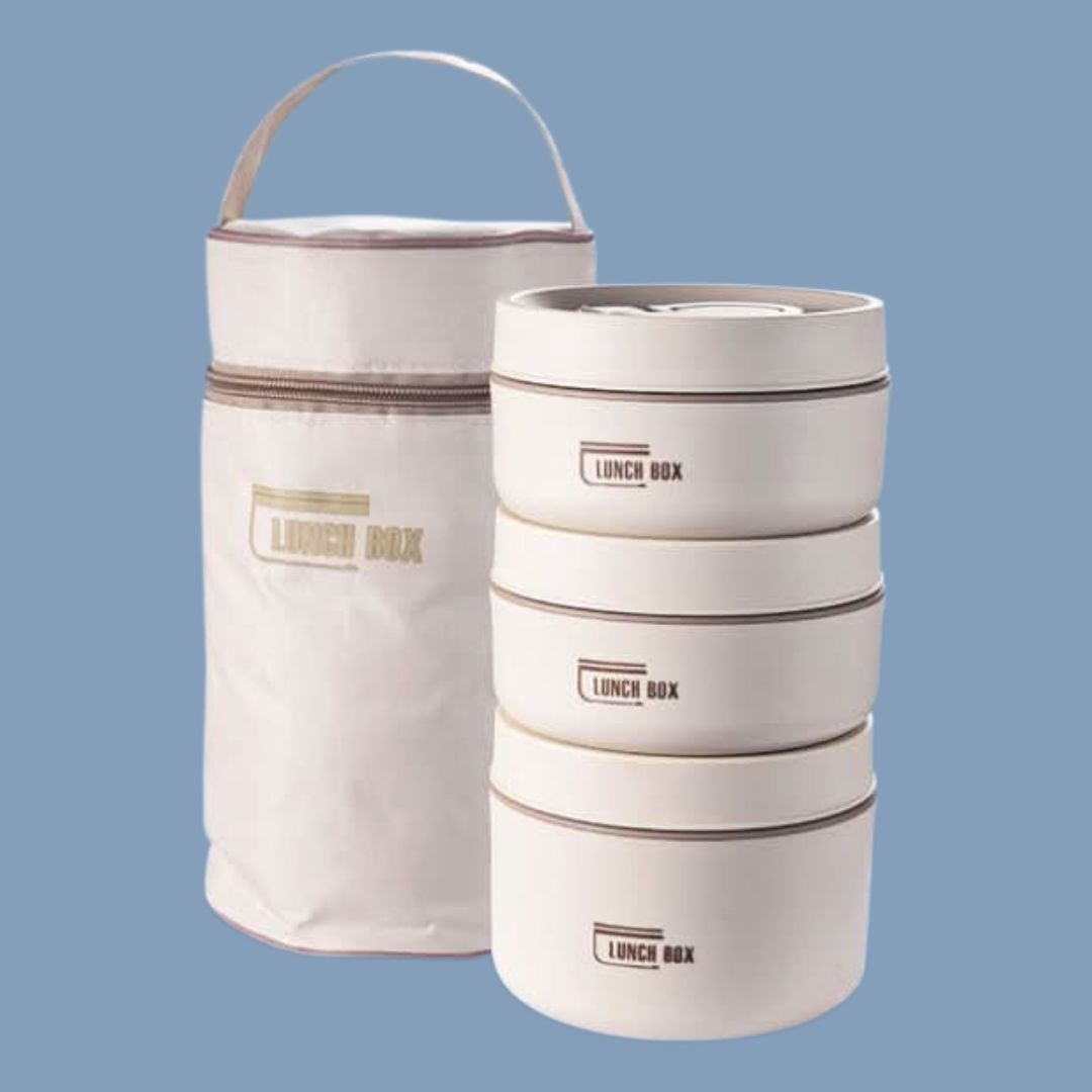 Portable Insulated Meal Container Set - LunchMate-White-3 dozen + Bag + FREE cutlery set-Nora Luxe