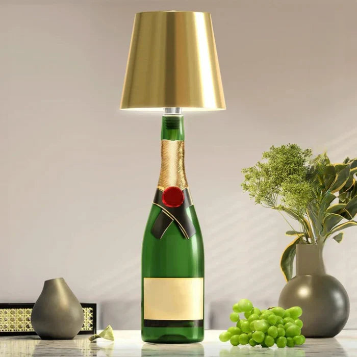 Portable LED Bottle Lamp - GlowBottle-Black-3 Colors-Nora Luxe