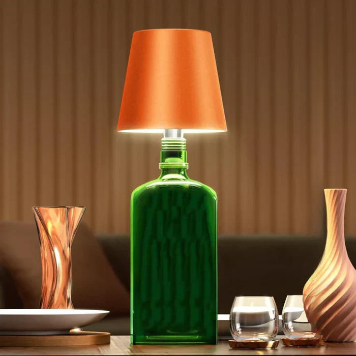Portable LED Bottle Lamp - GlowBottle-Black-3 Colors-Nora Luxe