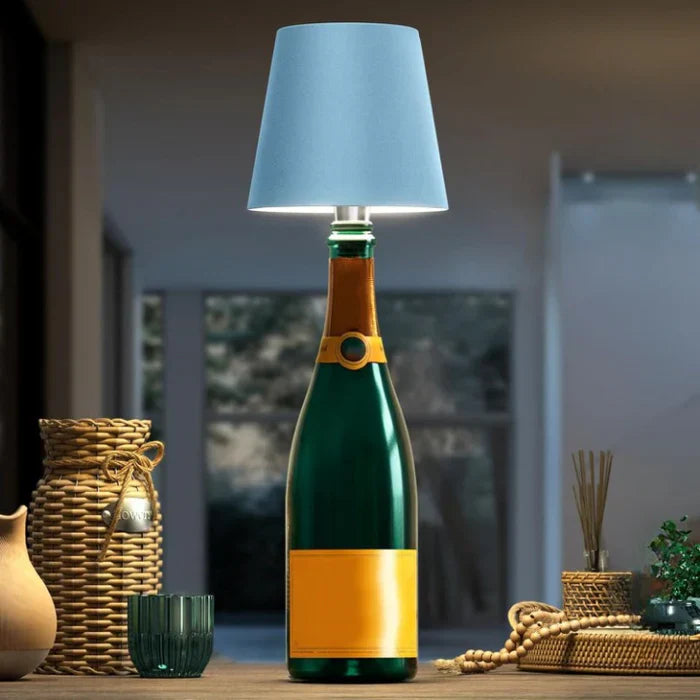 Portable LED Bottle Lamp - GlowBottle-Black-3 Colors-Nora Luxe