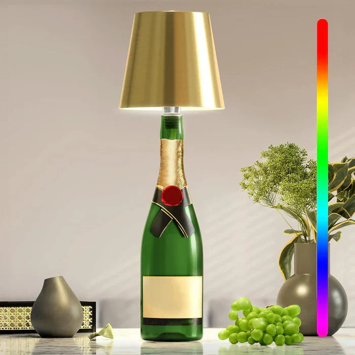 Portable LED Bottle Lamp - GlowBottle-Gold-3 Colors-Nora Luxe