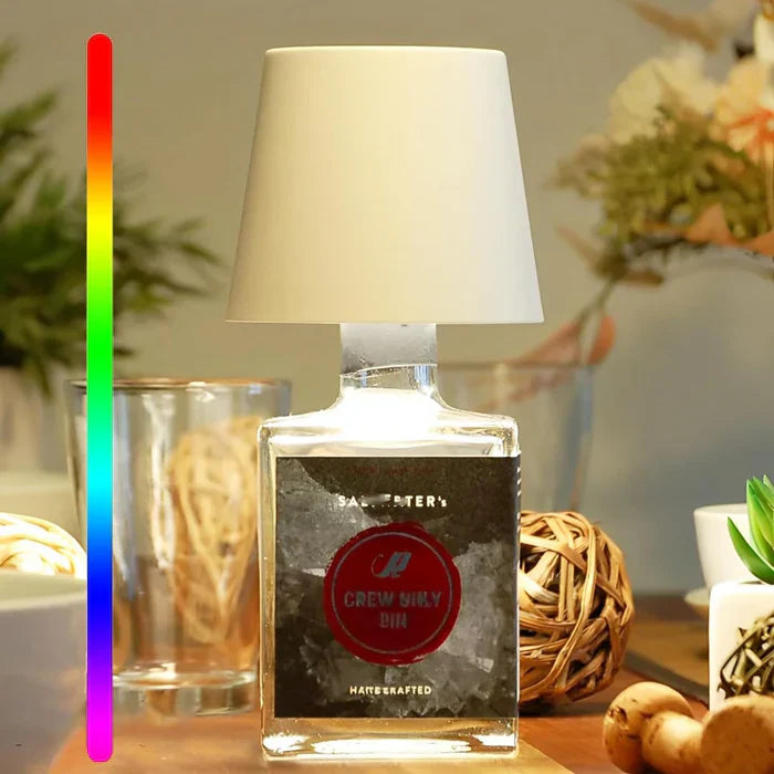 Portable LED Bottle Lamp - GlowBottle-White-3 Colors-Nora Luxe