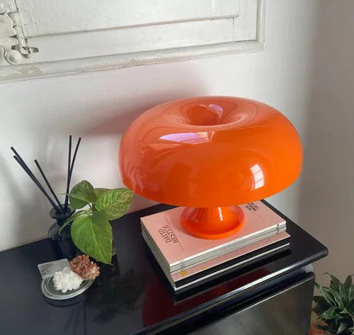 Portable & Luxury Mushroom Table Lamp - LumiShroom-Orange-Nora Luxe