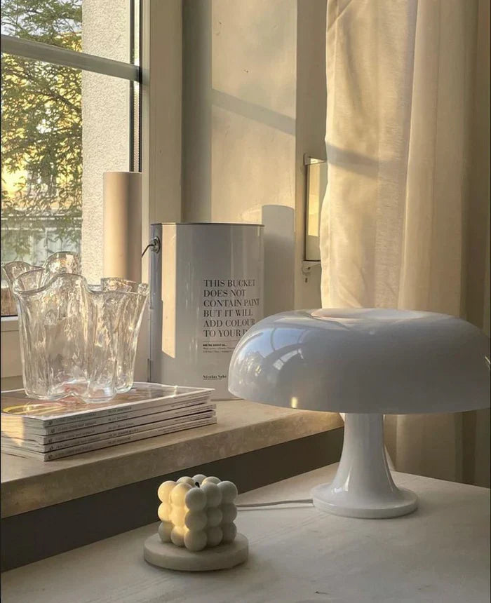 Portable & Luxury Mushroom Table Lamp - LumiShroom-Orange-Nora Luxe