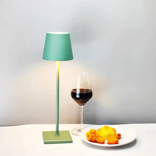 Portable Modern Aluminium Dimmable Table Lamp - LumiNova-Green-Nora Luxe