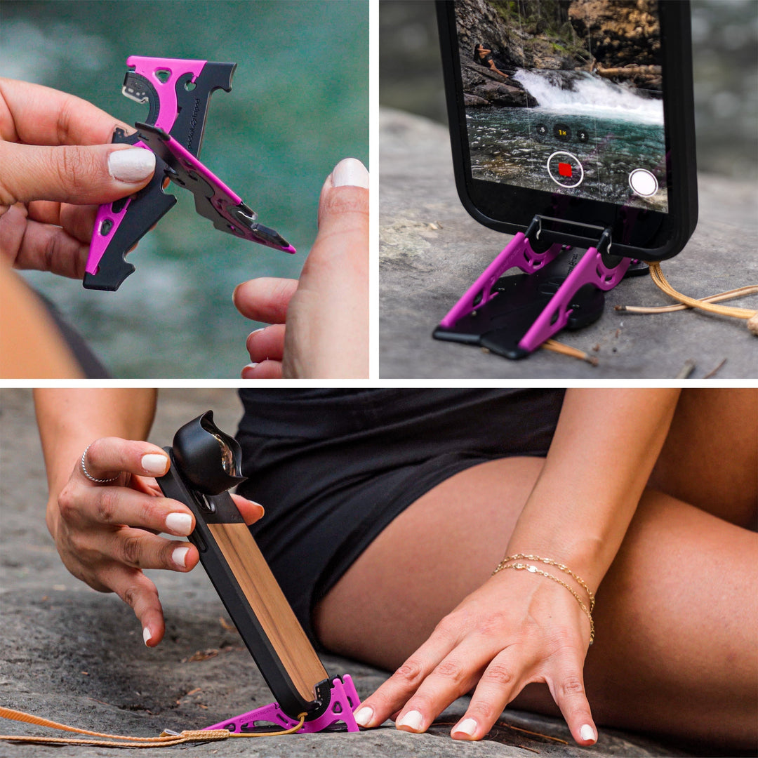 Portable Phone Tripod for Perfect Photos - SnapFold-Black-Nora Luxe
