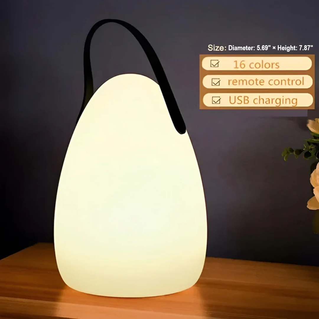 Portable Waterproof Wireless Table Lamp - RadianceFlex-A-Nora Luxe