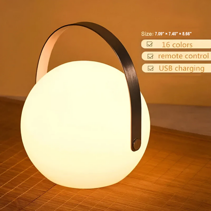 Portable Waterproof Wireless Table Lamp - RadianceFlex-A-Nora Luxe