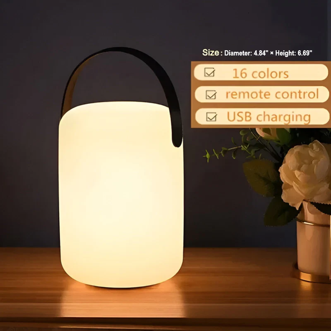 Portable Waterproof Wireless Table Lamp - RadianceFlex-A-Nora Luxe