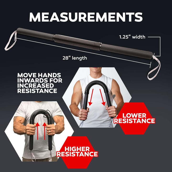 Power Twister Bar – Ultimate Equipment for Upper Body Strengthening-15–40 kg = 33.07–88.18 lbs-Nora Luxe