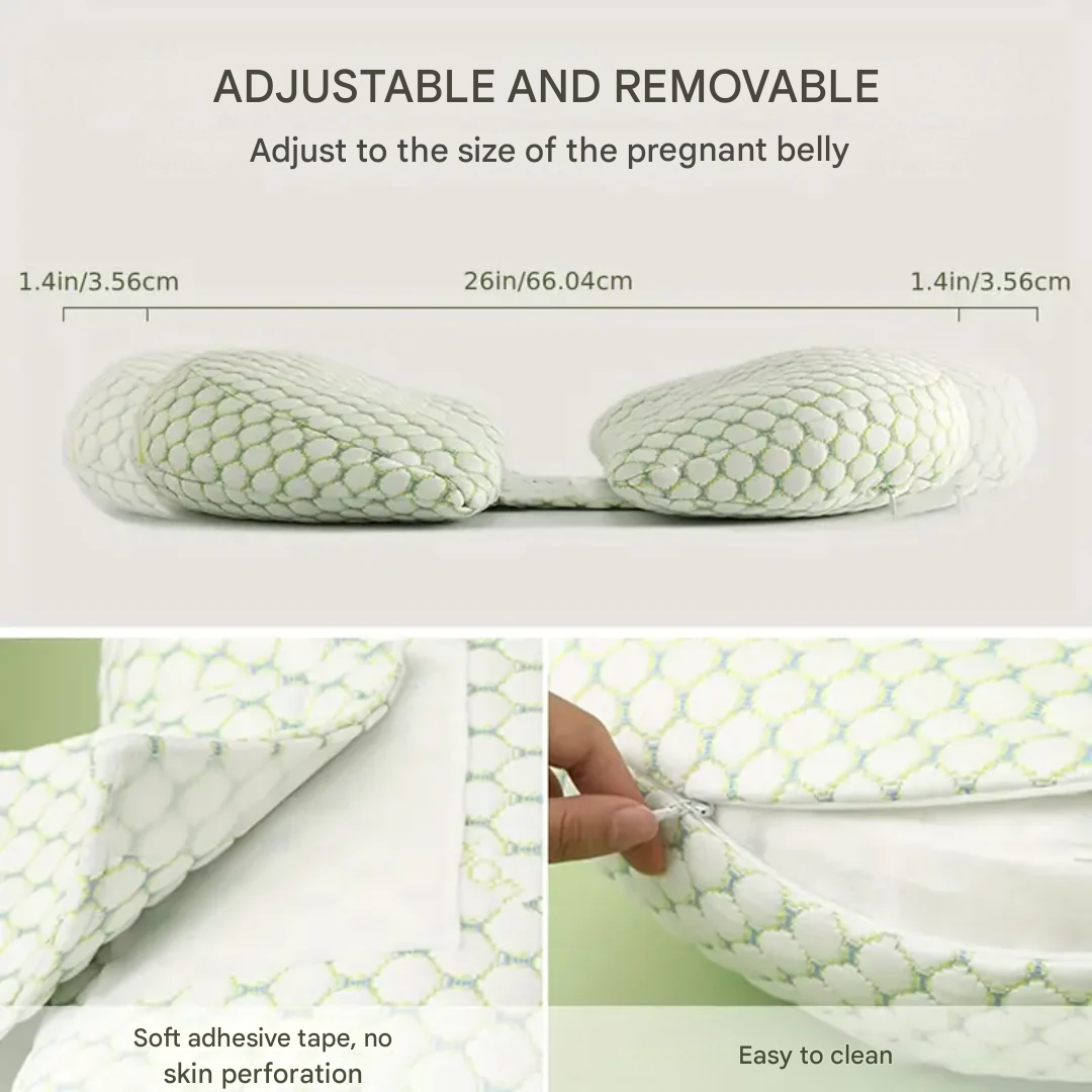 Pregnancy Pillow for Optimal Support - MamaComfort-Green-Nora Luxe