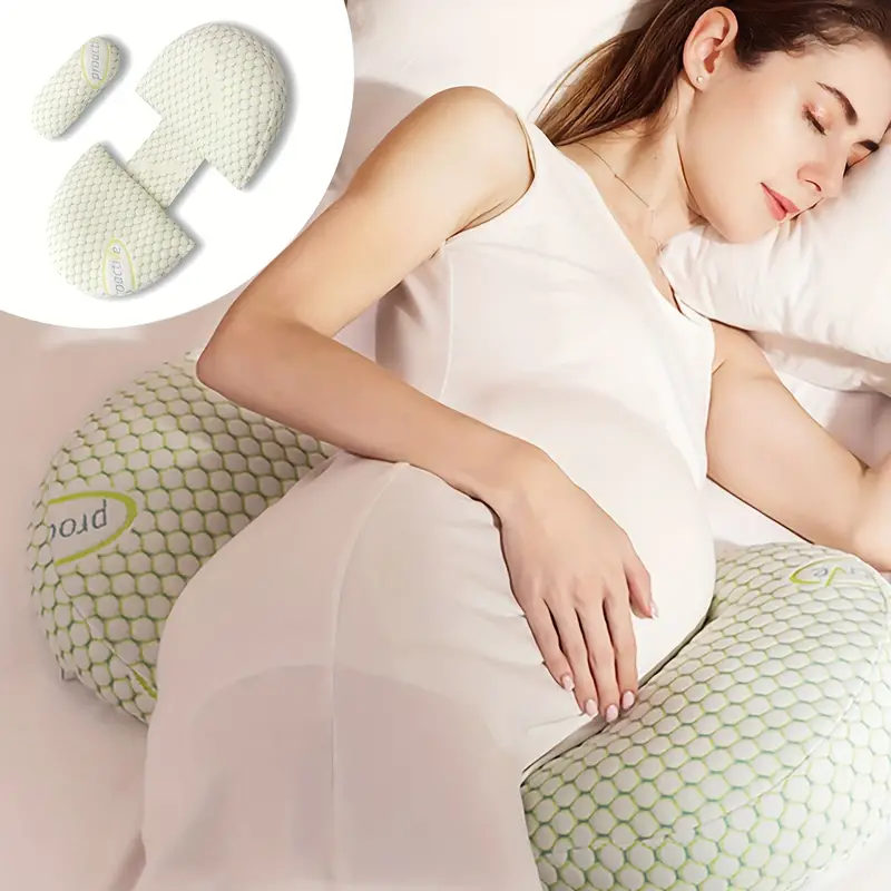 Pregnancy Pillow for Optimal Support - MamaComfort-Green-Nora Luxe