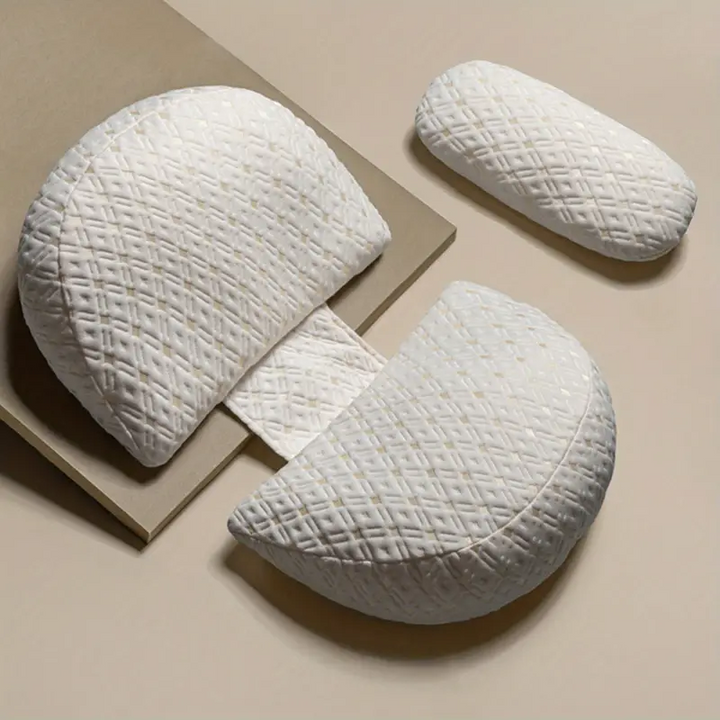 Pregnancy Pillow for Optimal Support - MamaComfort-Grey-Nora Luxe
