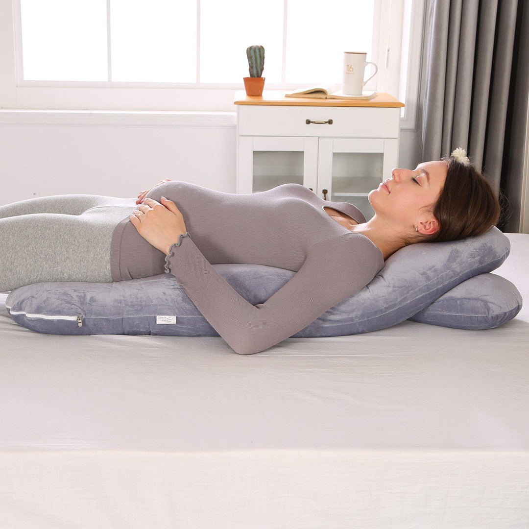 Pregnancy pillow - MammaNest-Dark gray-Nora Luxe