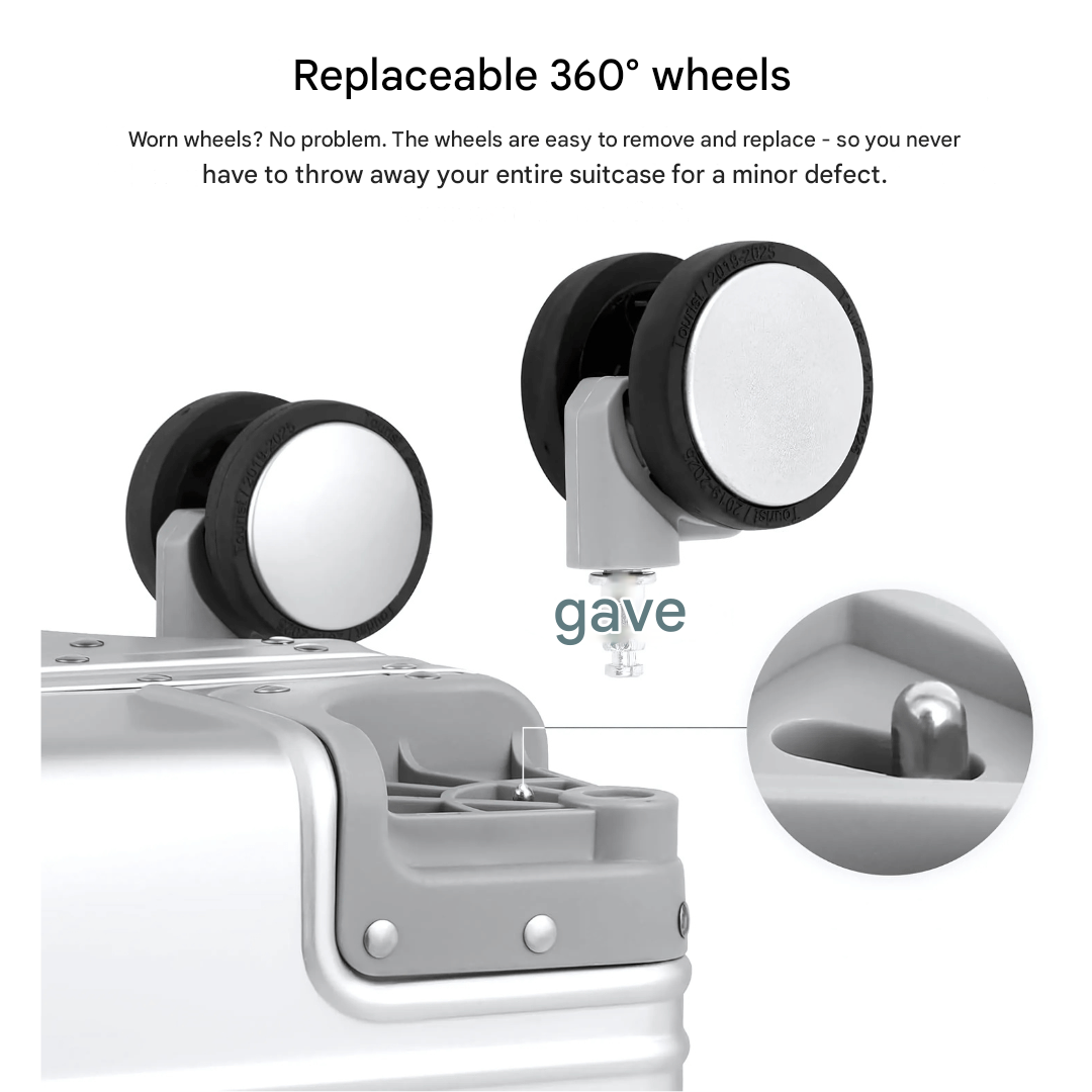 Premium aluminum case – Emperor-Silver-S (37 L)-Nora Luxe