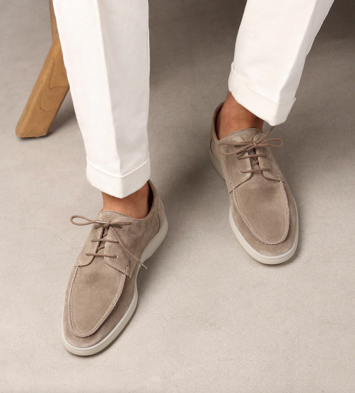 Premium Leather Loafers for Men - Antonio-Light beige-5.0-Nora Luxe