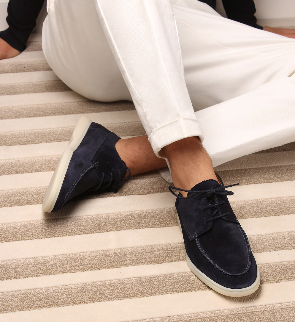 Premium Leather Loafers for Men - Antonio-Marine blue-5.0-Nora Luxe
