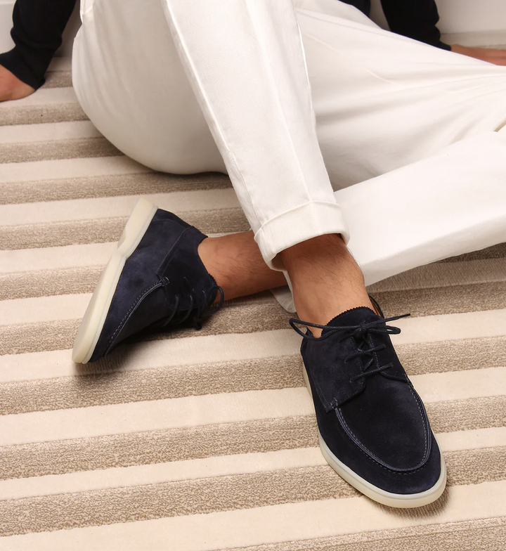 Premium Leather Loafers for Men - Antonio-Marine blue-5.0-Nora Luxe