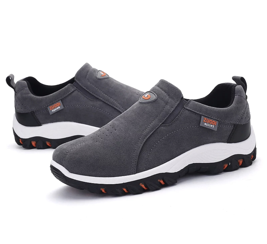 Premium Orthopaedic Hiking Shoes for Men - PathMaster-Black-7-Nora Luxe