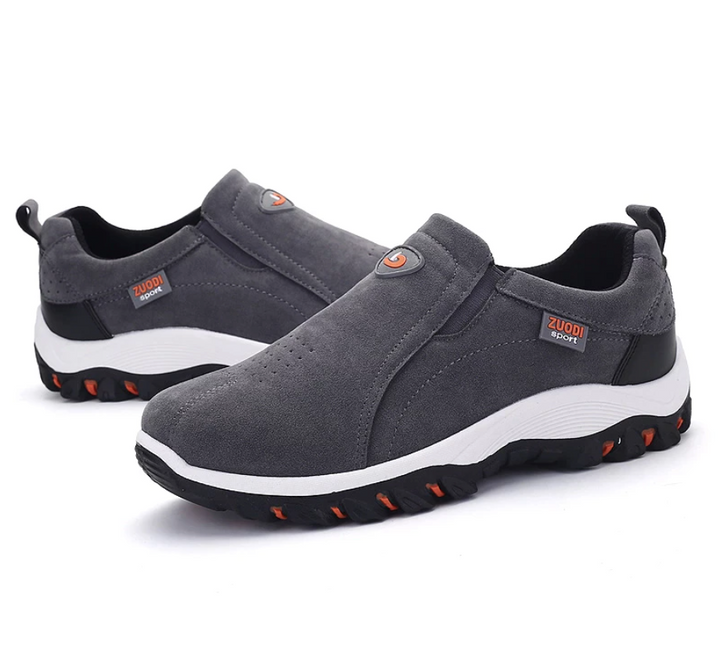 Premium Orthopaedic Hiking Shoes for Men - PathMaster-Black-7-Nora Luxe