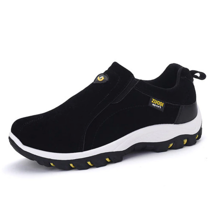 Premium Orthopaedic Hiking Shoes for Men - PathMaster-Black-7-Nora Luxe