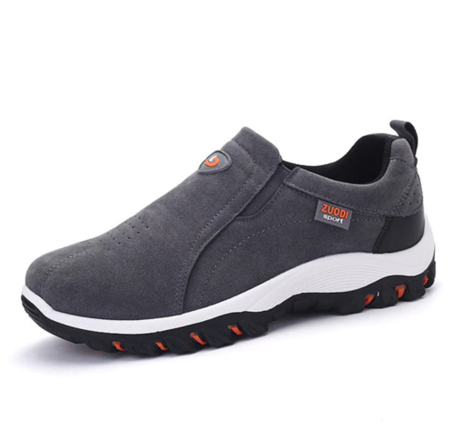 Premium Orthopaedic Hiking Shoes for Men - PathMaster-Black-7-Nora Luxe