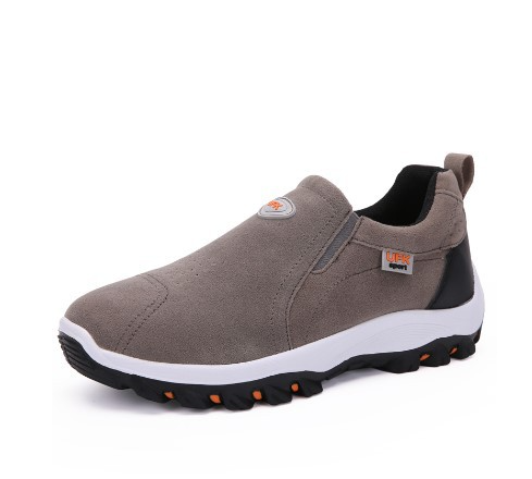 Premium Orthopaedic Hiking Shoes for Men - PathMaster-Gray-7-Nora Luxe