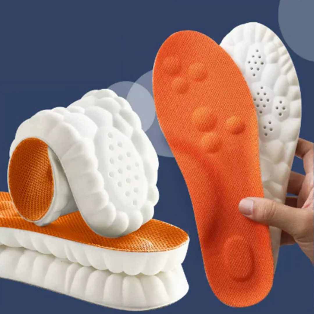 Premium Running Insoles - FlexiStride-Orange-US 4.5 – 5.5-Nora Luxe