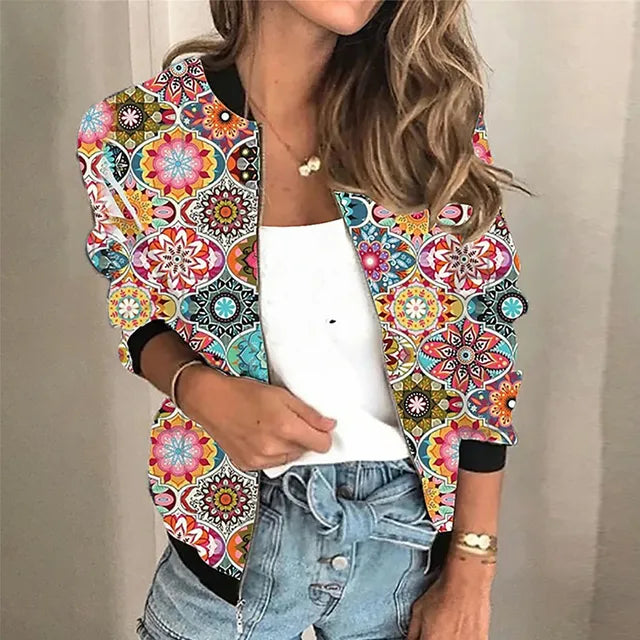 Printed Zip Dresses - Elena-Multicoloured-S-Nora Luxe