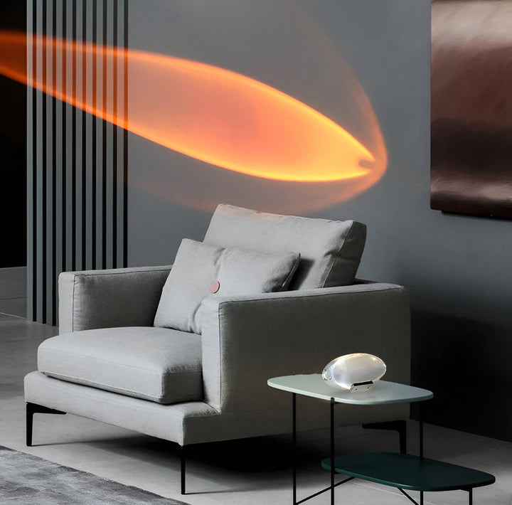 Prismatic Projector Lamp with LED – Lunara-S (Diameter 8cm x H 5cm)-The Livary
