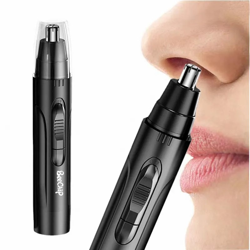 PROFESSIONAL PAINLESS NOSE & EAR HAIR TRIMMER FOR MEN AND WOMEN - RECHARGEABLE-Nora Luxe