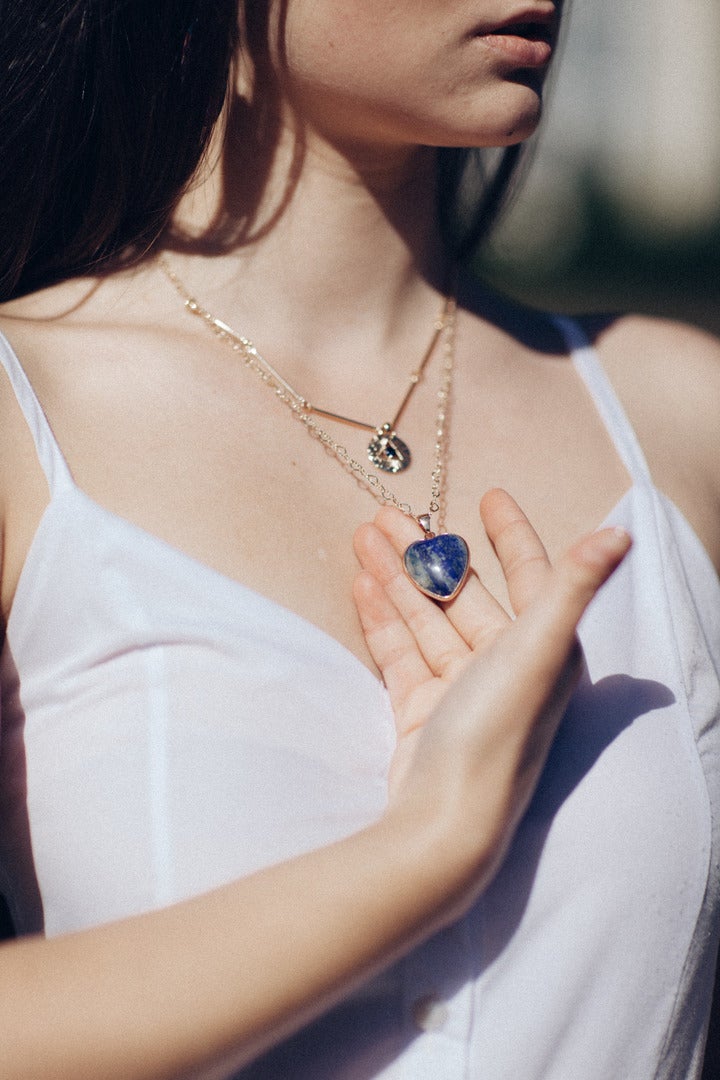 Protective Lapis Necklace - Althea-Nora Luxe