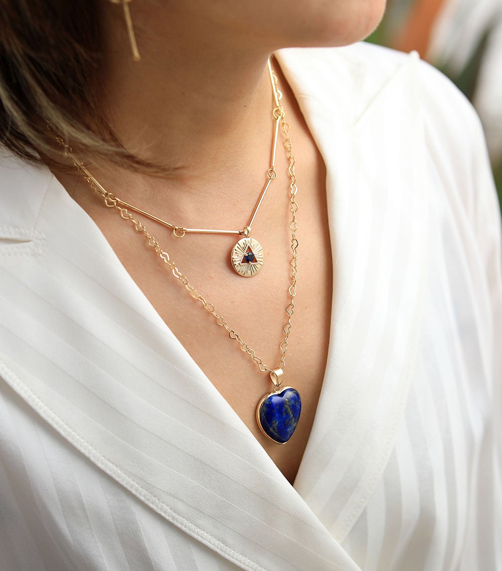 Protective Lapis Necklace - Althea-Nora Luxe