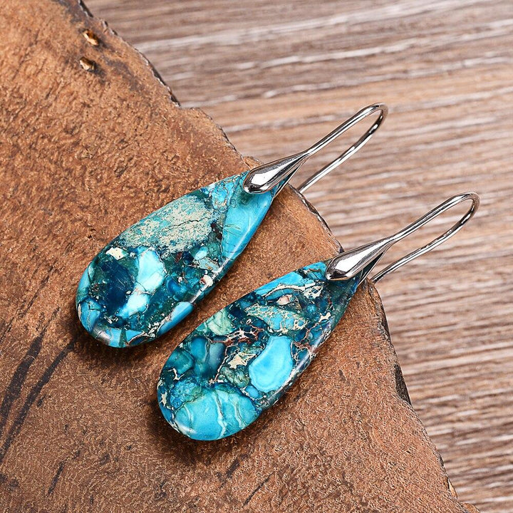 Protective Ocean Energy Drop Earrings - Marisol-Silver-Nora Luxe