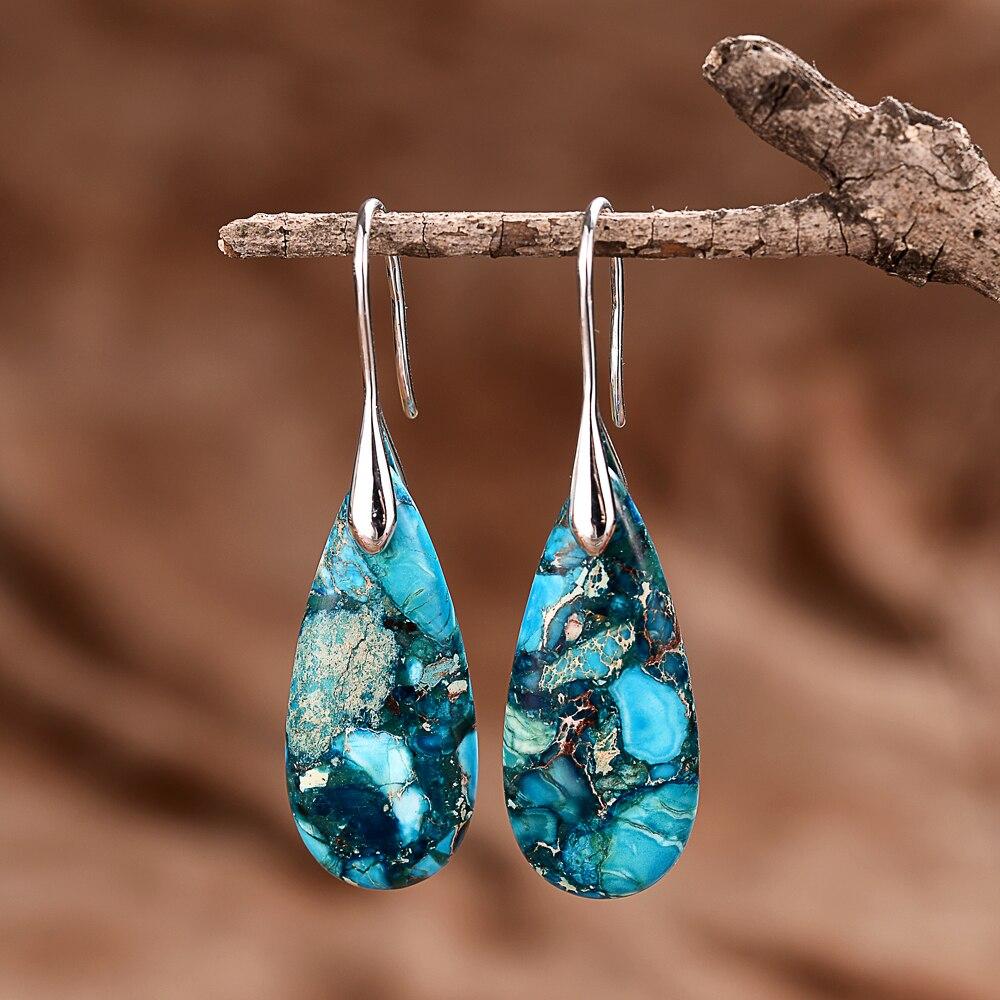 Protective Ocean Energy Drop Earrings - Marisol-Silver-Nora Luxe