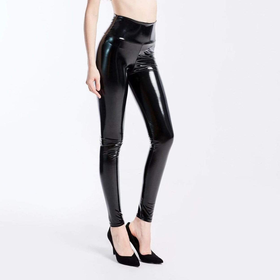 PU Leather Leggings - Sienna-Black-XS-Nora Luxe