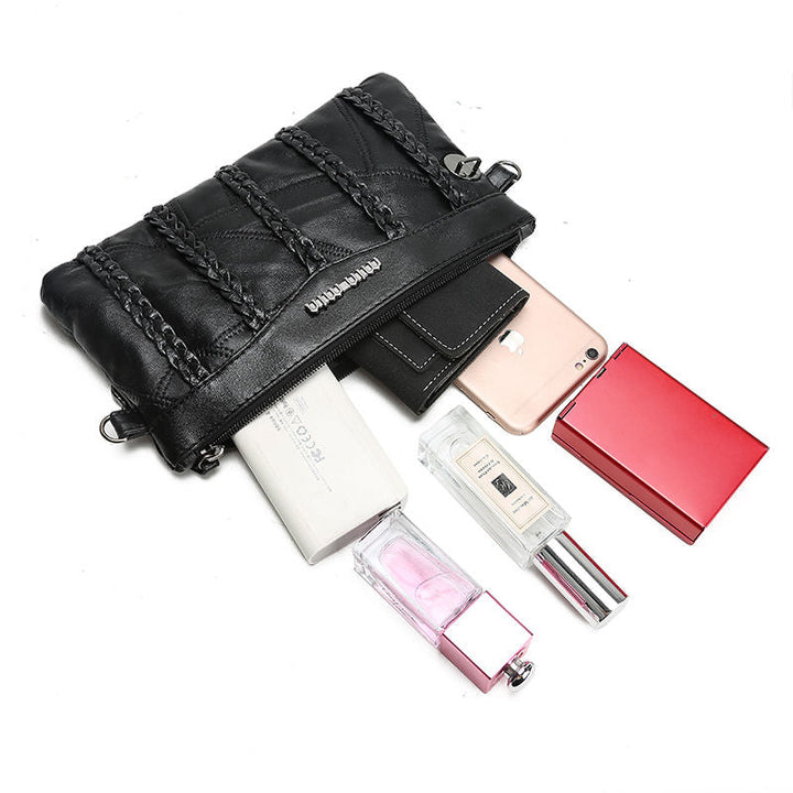 PU Leather Women’s Crossbody Clutch with Spacious Interior
